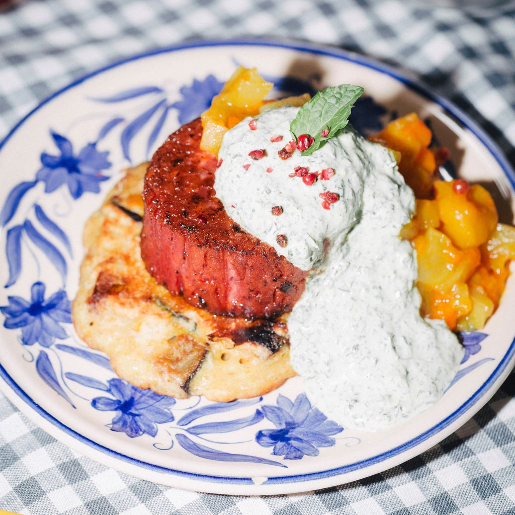 Juicy Marbles Filet with Chickpea Patties Recipe