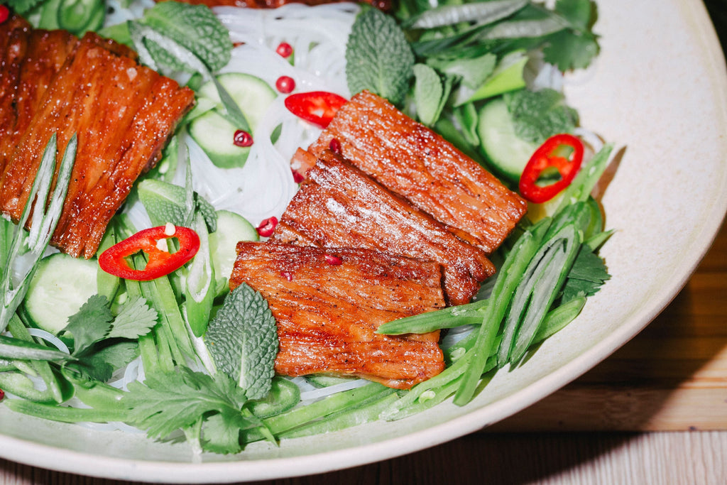 Juicy Marbles Meaty Meat Crunchy Rice Noodle Salad Recipe