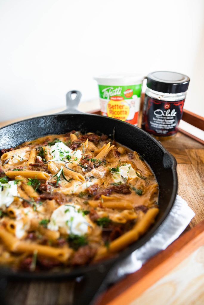 Sundried Tomato Ricotta Pasta with Rosemary Recipe