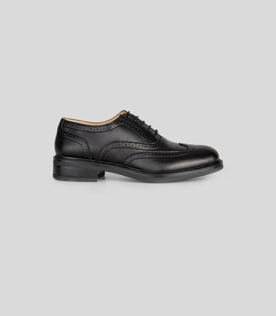 Vegan Oxford brogue black