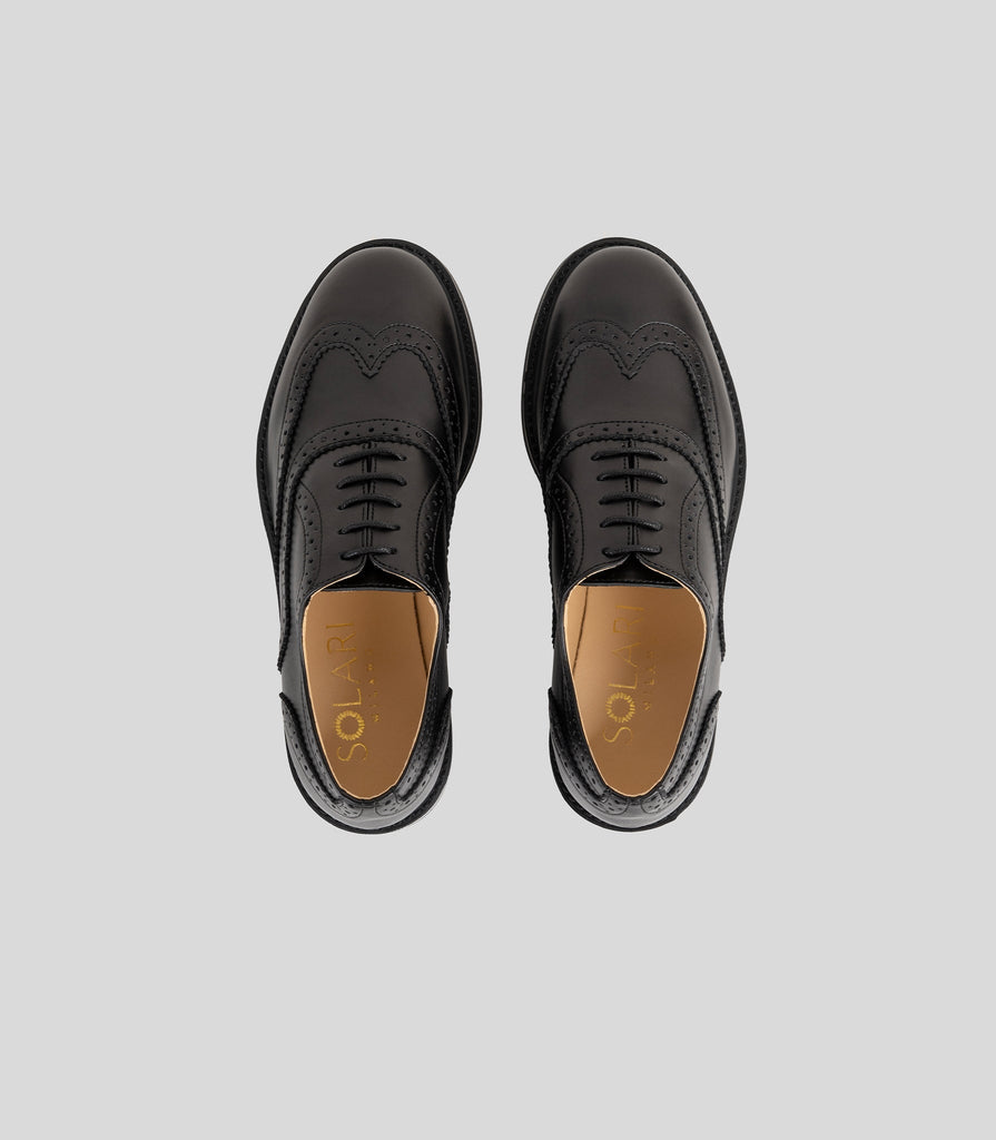 Vegan Oxford brogue black